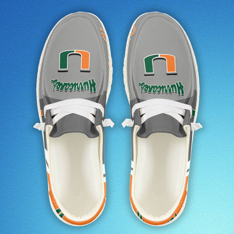 Miami Dolphins Personalized Hey Dude Sports Shoes - Custom Name Design