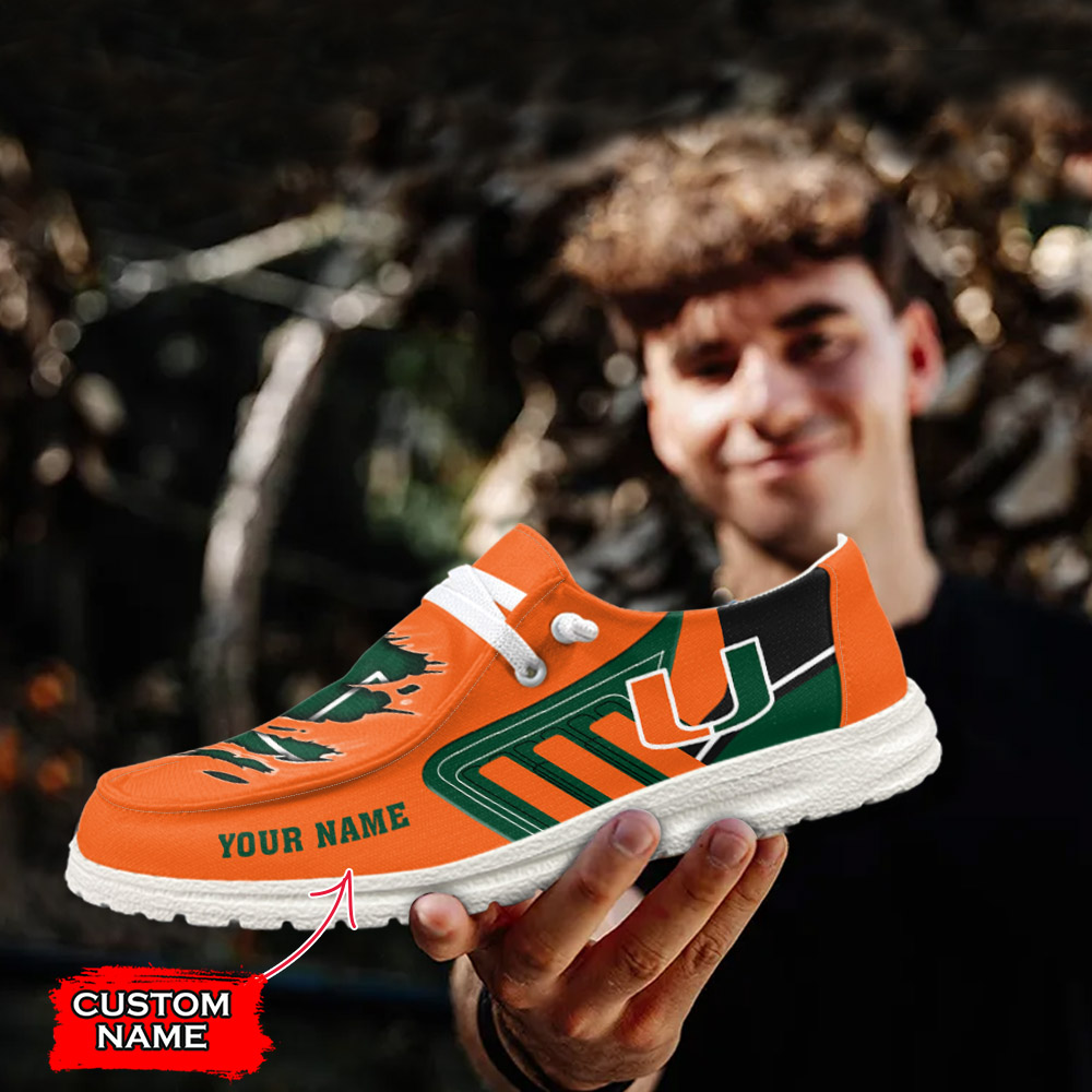 Arkansas Razorbacks Personalized Hey Dude Sports Shoes - Custom Name Design
