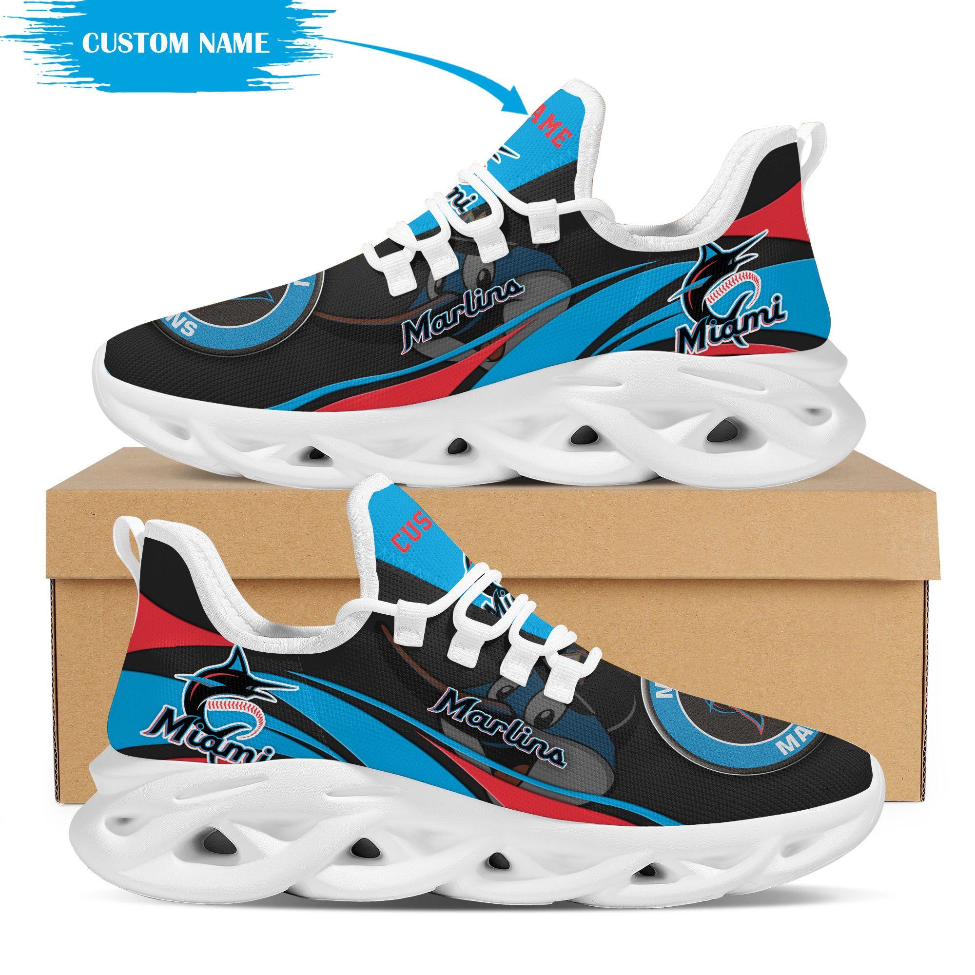 LSU Tigers Custom Personalized Max Soul Sneakers Shoes
