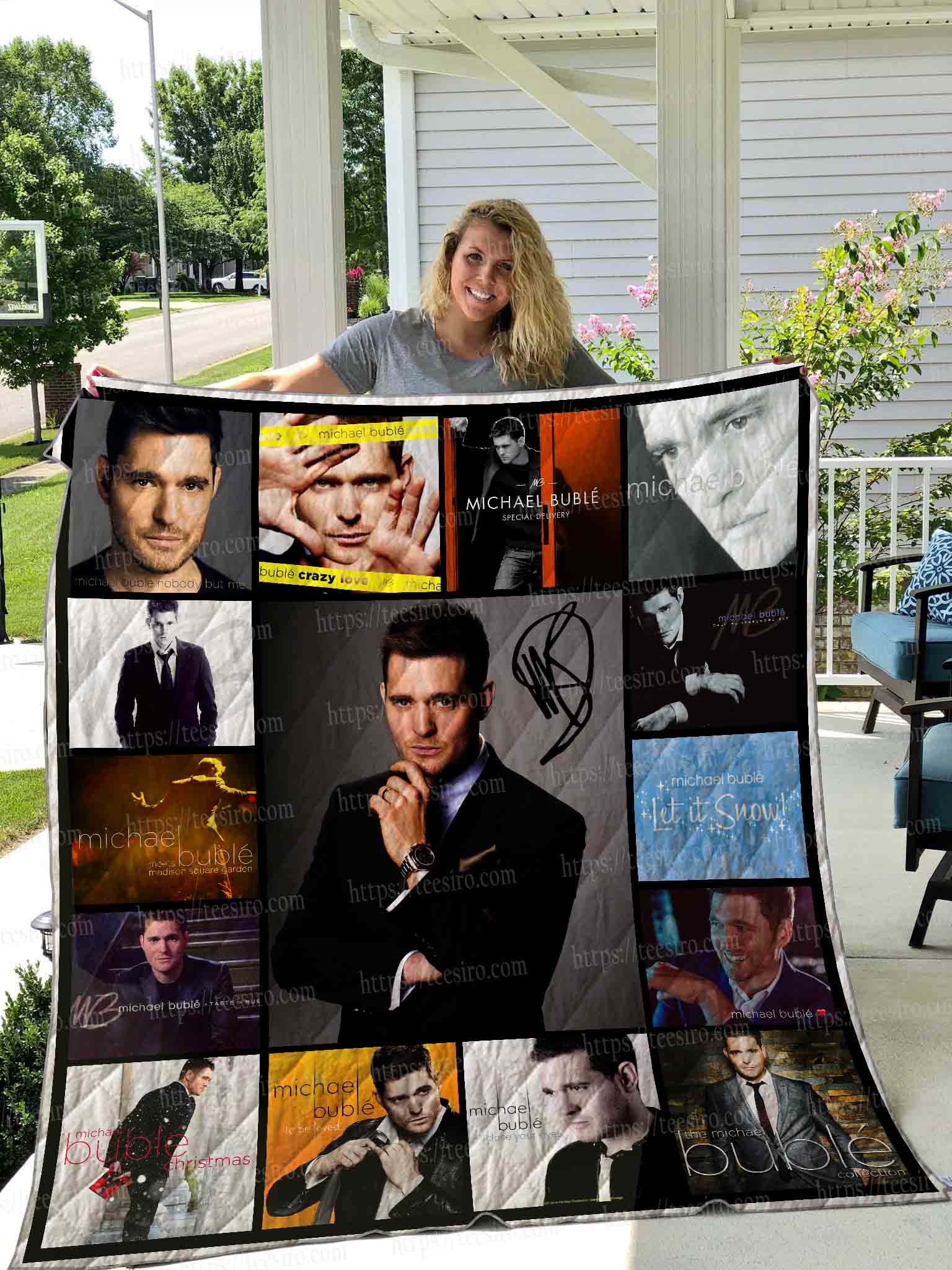Chris Brown Style 2 Album Covers Quilt Blanket