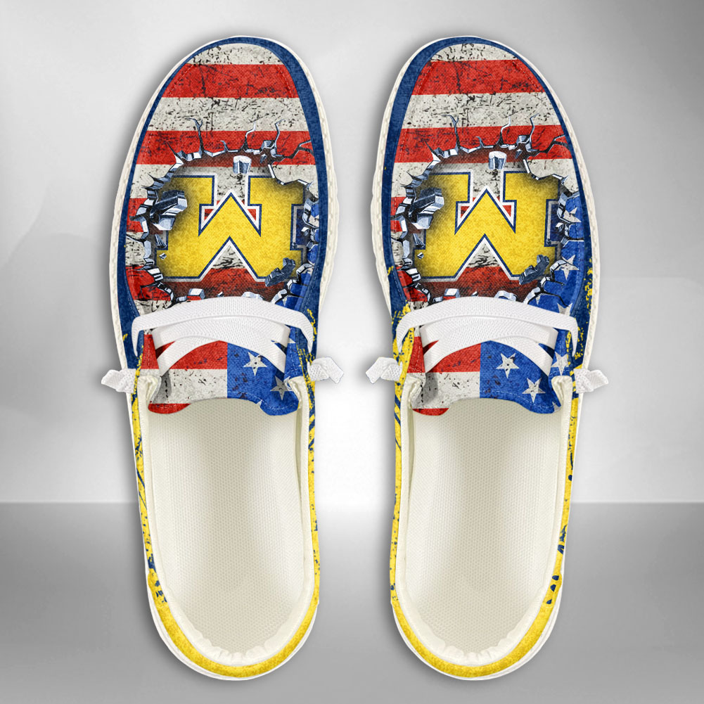 Wisconsin Badgers Personalized Hey Dude Sports Shoes - Custom Name Design