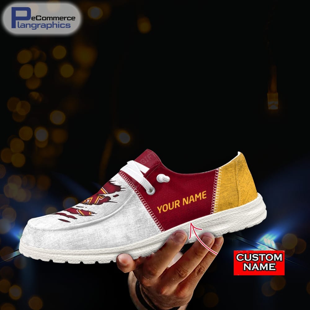 New Mexico State Aggies Custom Name Hey Dude Shoes 
