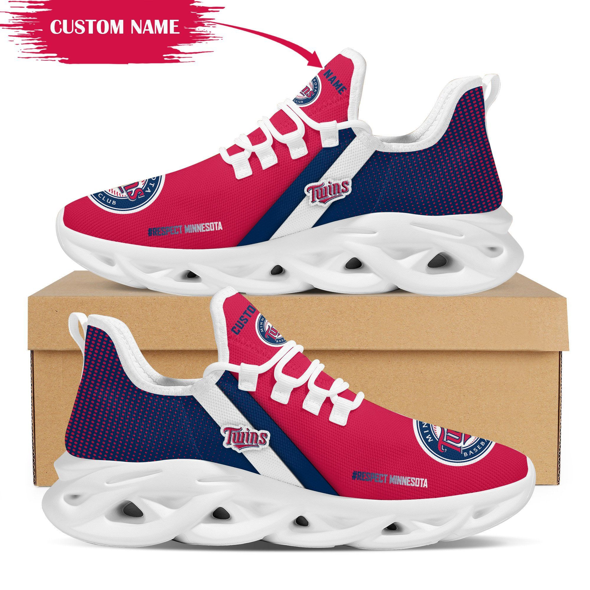 Kansas Jayhawks Custom Personalized Max Soul Sneakers Shoes