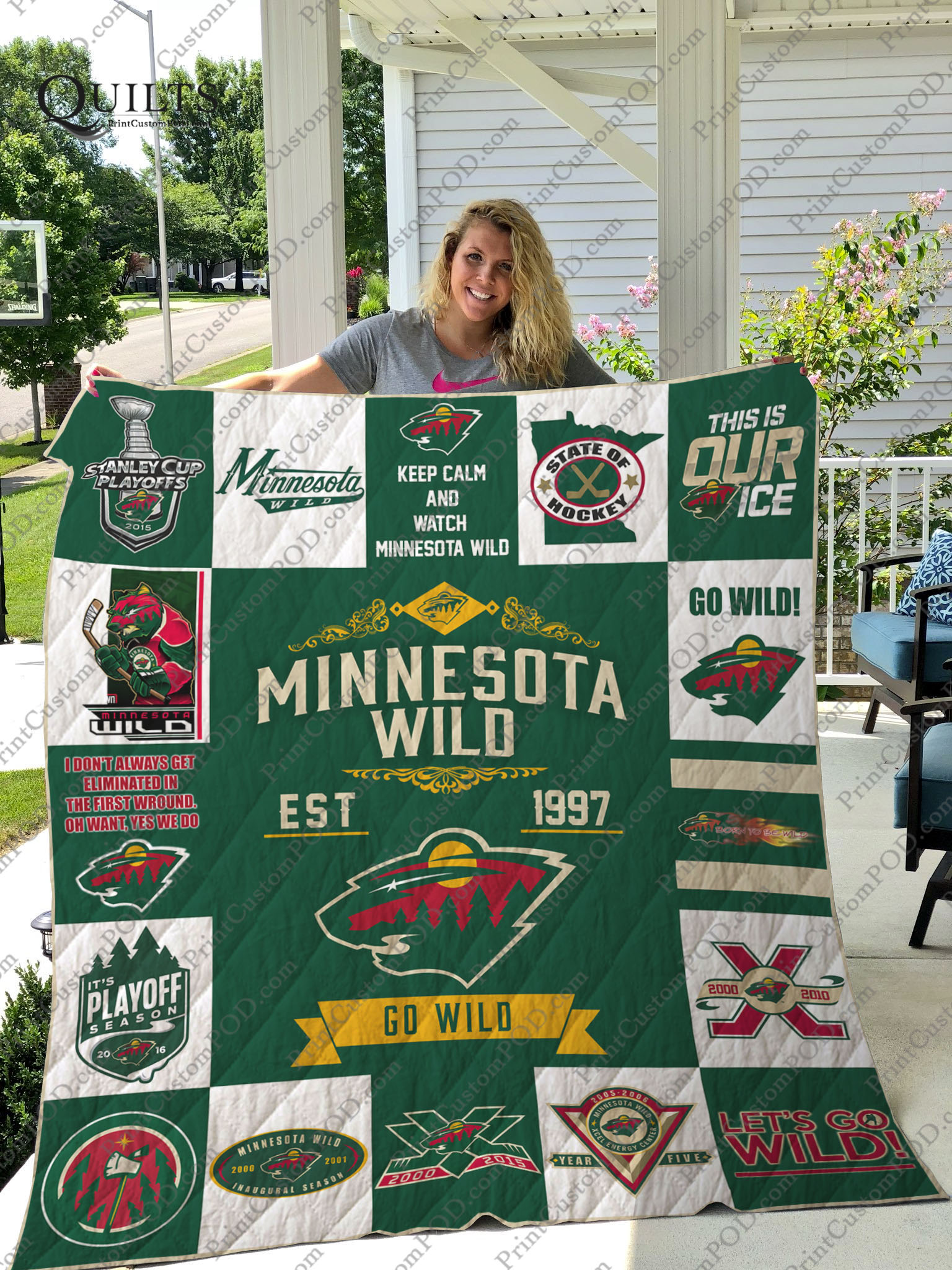 Ford Auto Logo Quilt Blanket