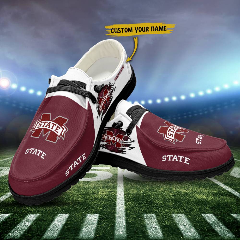 Los Angeles Rams Personalized Hey Dude Sports Shoes - Custom Name Design