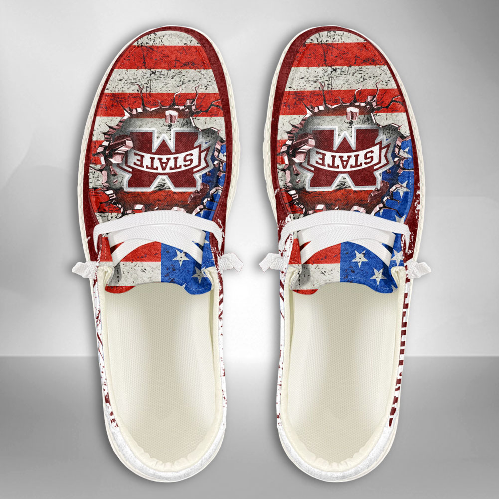 New England Patriots Personalized Hey Dude Sports Shoes - Custom Name Design