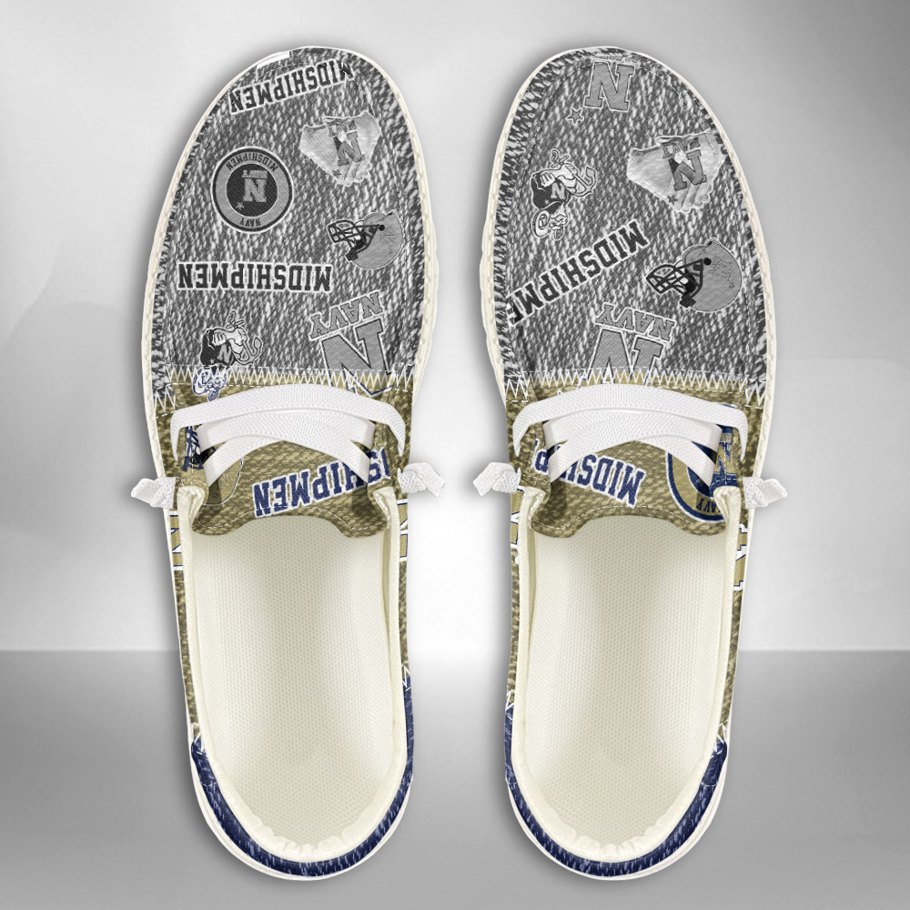 SMU Mustangs Personalized Hey Dude Sports Shoes - Custom Name Design
