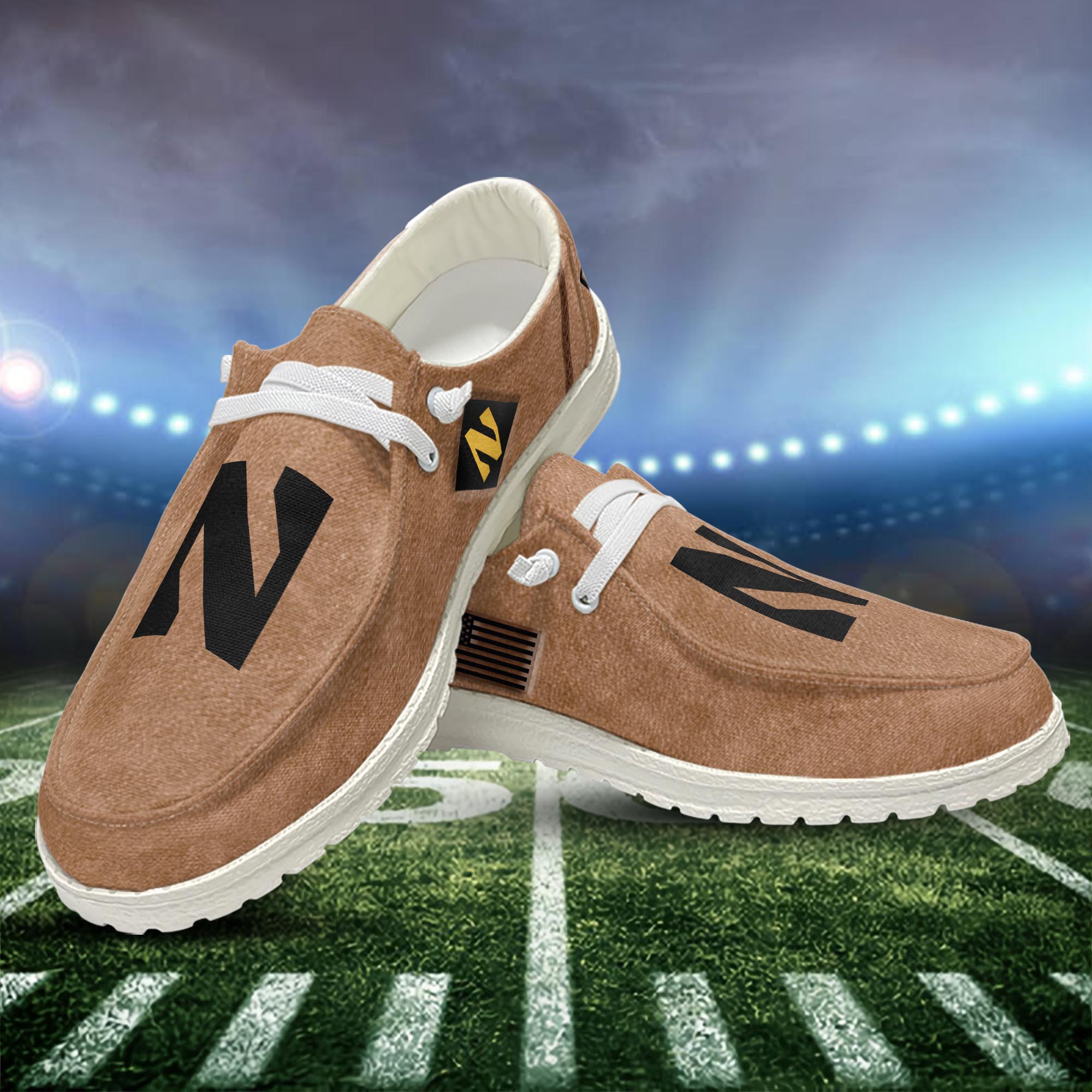 Atlanta Falcons Personalized Hey Dude Sports Shoes - Custom Name Design
