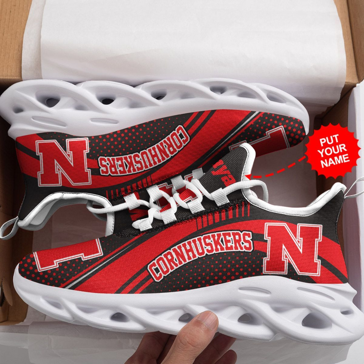 Wisconsin Badgers Max Soul Sneakers Shoes