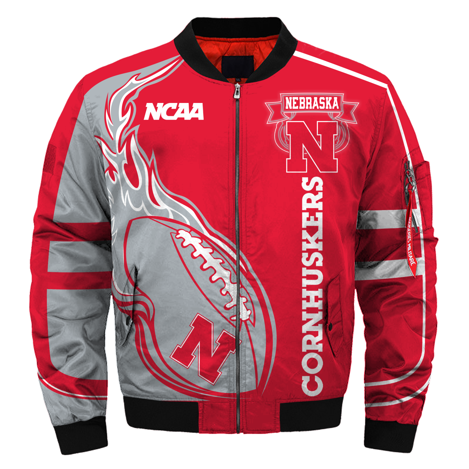 Auburn Tigers Jacket 3D Printed Fire Ball