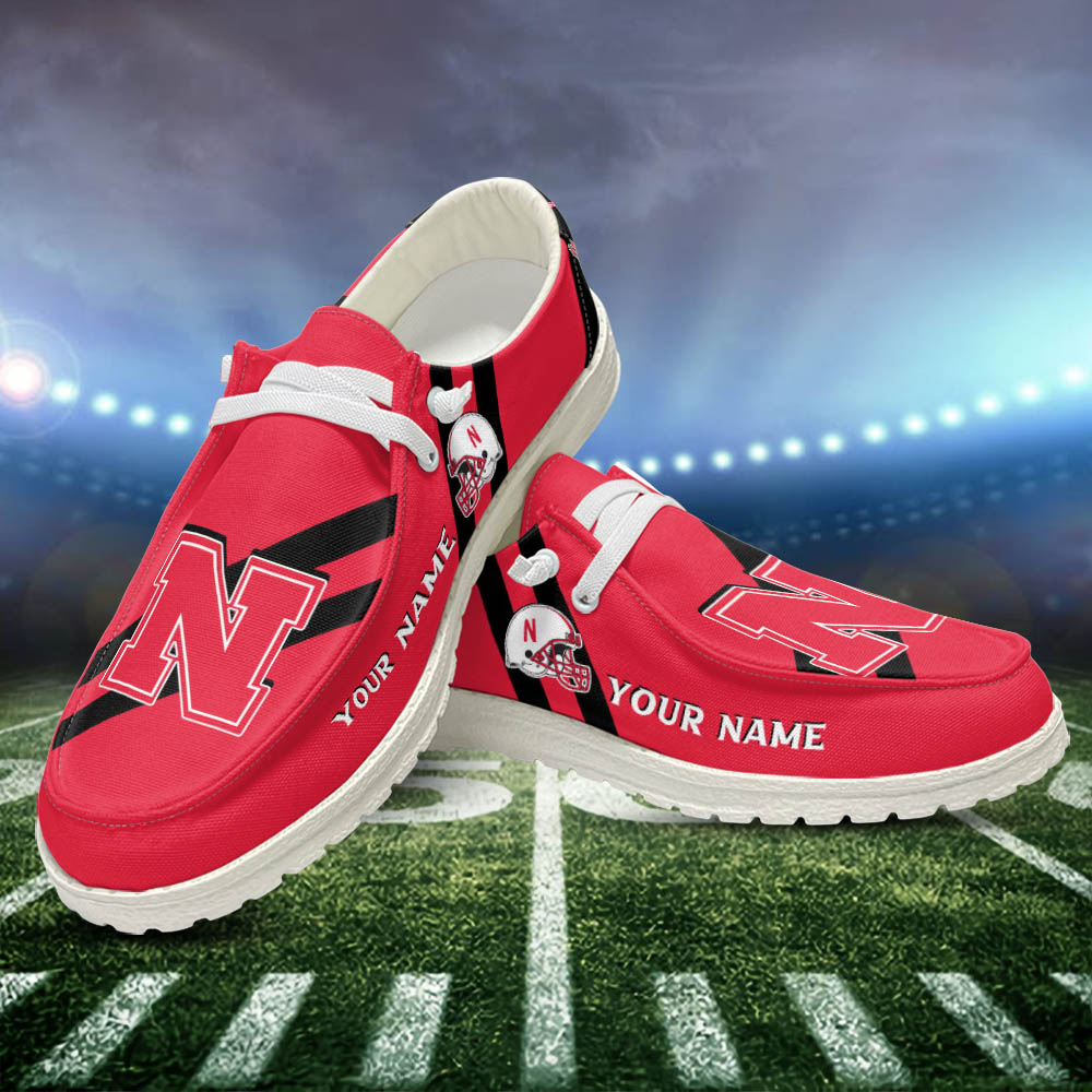 Indiana Hoosiers Personalized Hey Dude Sports Shoes - Custom Name Design