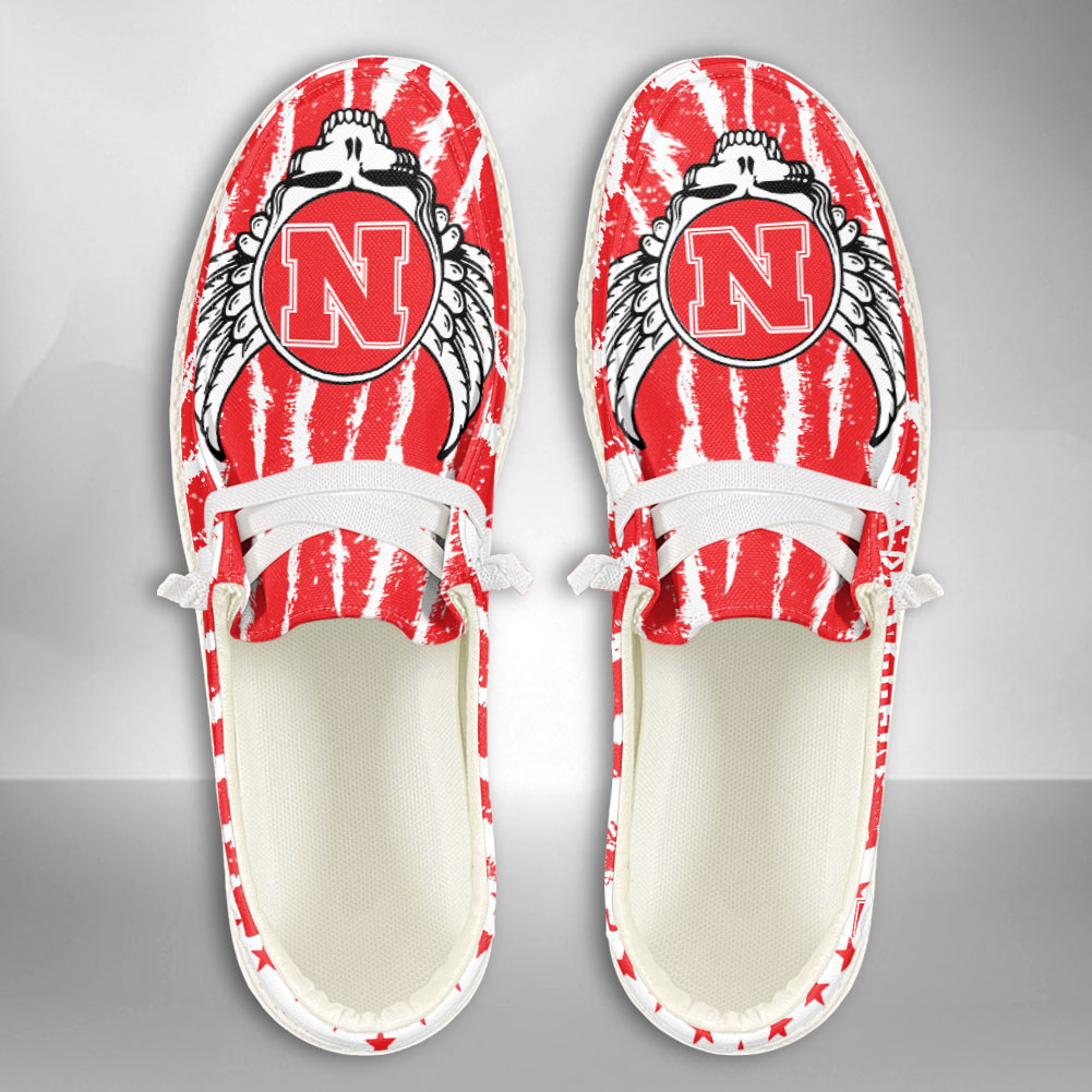 Ohio State Buckeyes Personalized Hey Dude Sports Shoes - Custom Name Design
