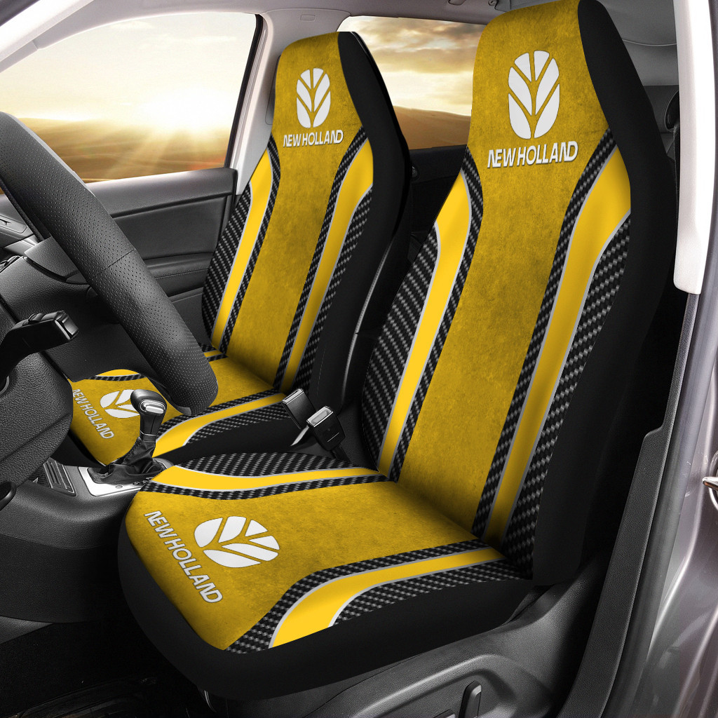 Ford Bronco Car Seat Cover (Set Of 2) Ver 3 (Orange)