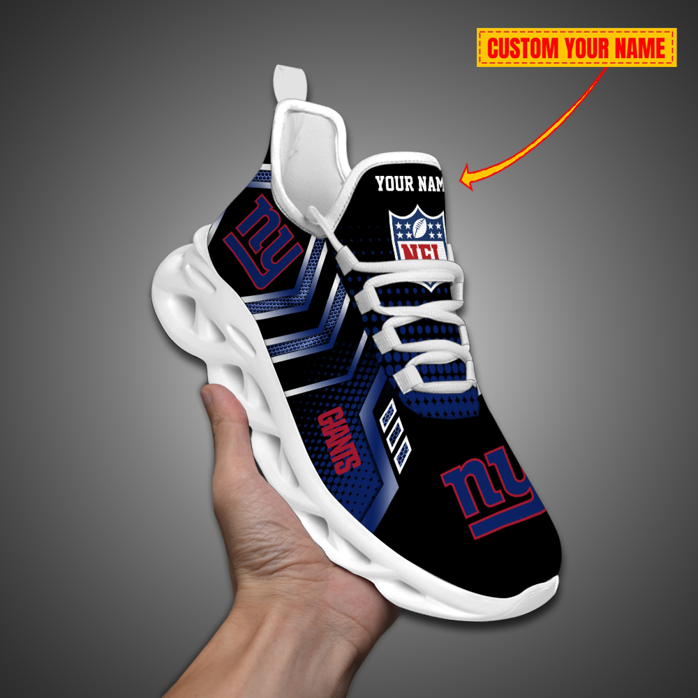 New York Giants-Personalized  Metal Style Design Max Soul Shoes-SP16052324DS01 