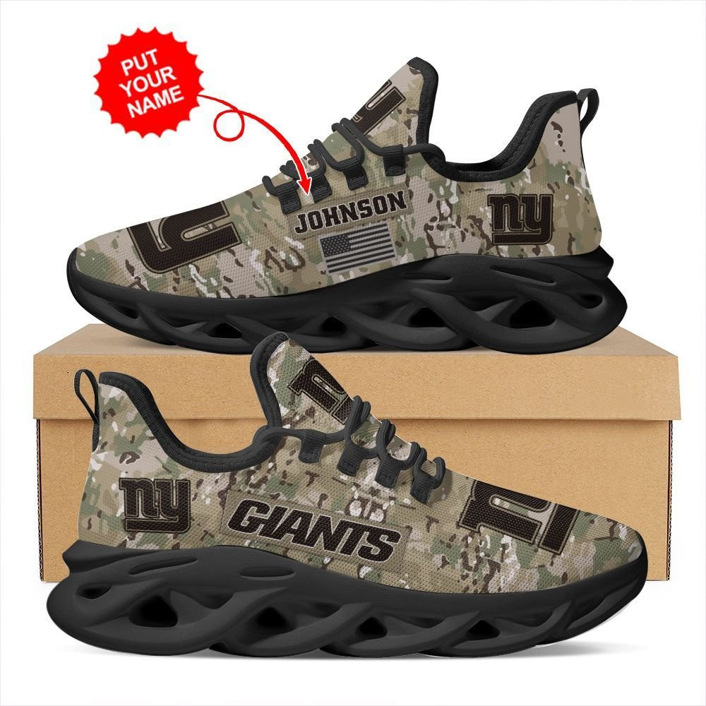 New York Giants US Army Military Rank Design Camouflage Custom Name Personalized Max Soul 