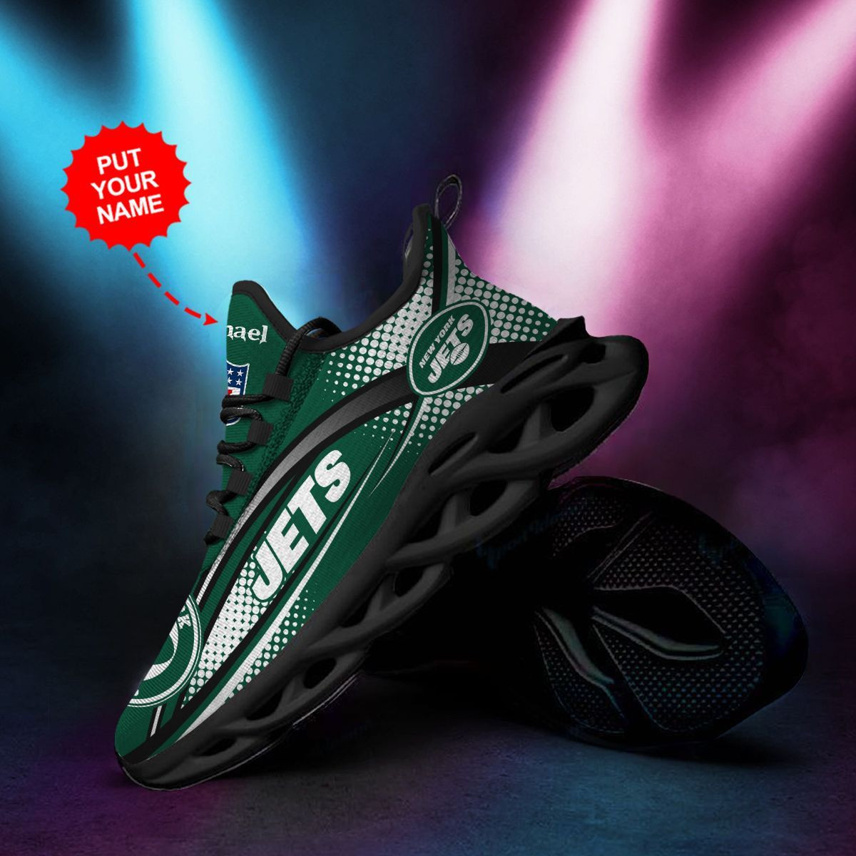 New York Jets Custom Personalized Max Soul Sneakers Shoes 