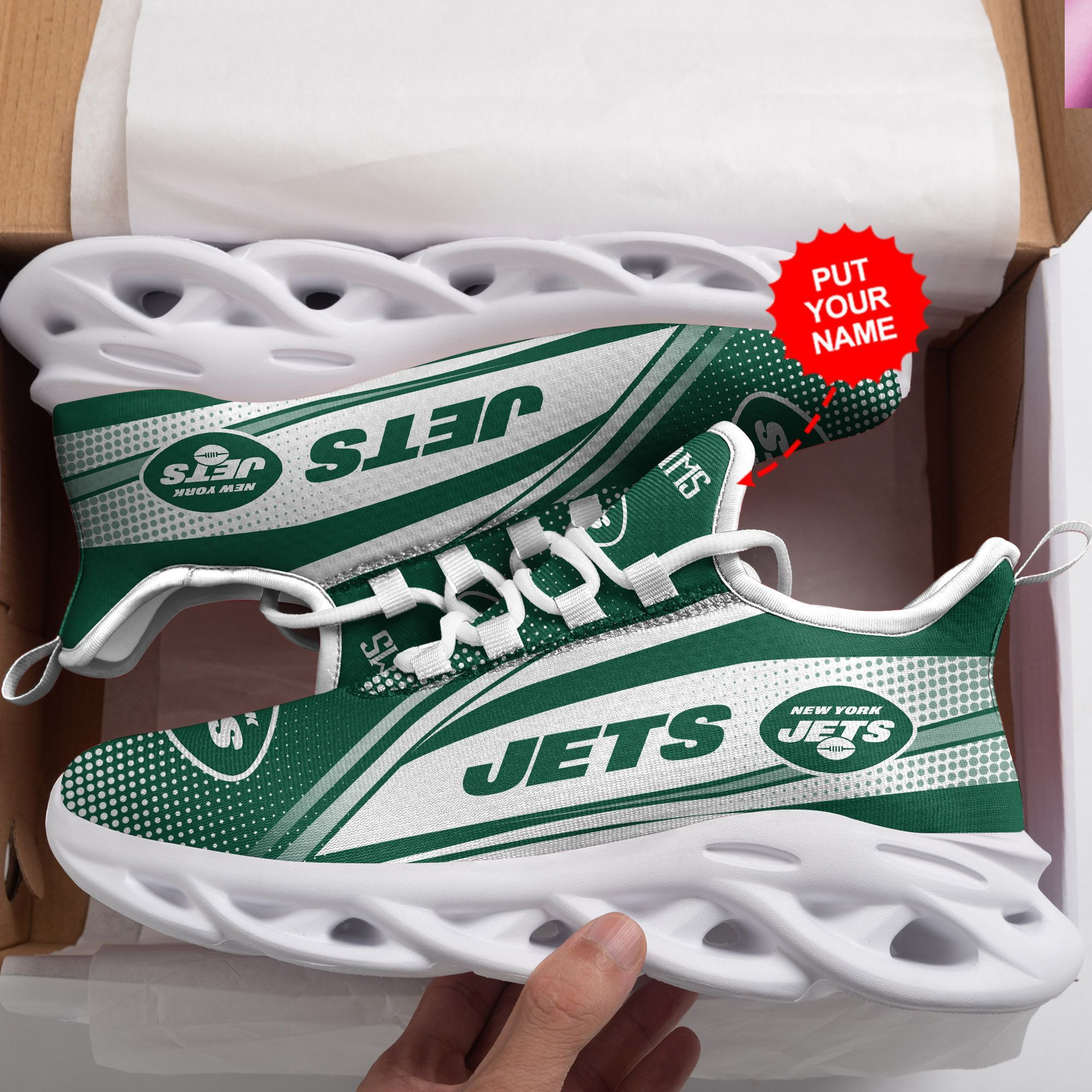 New York Jets Custom Personalized Max Soul Sneakers Shoes 