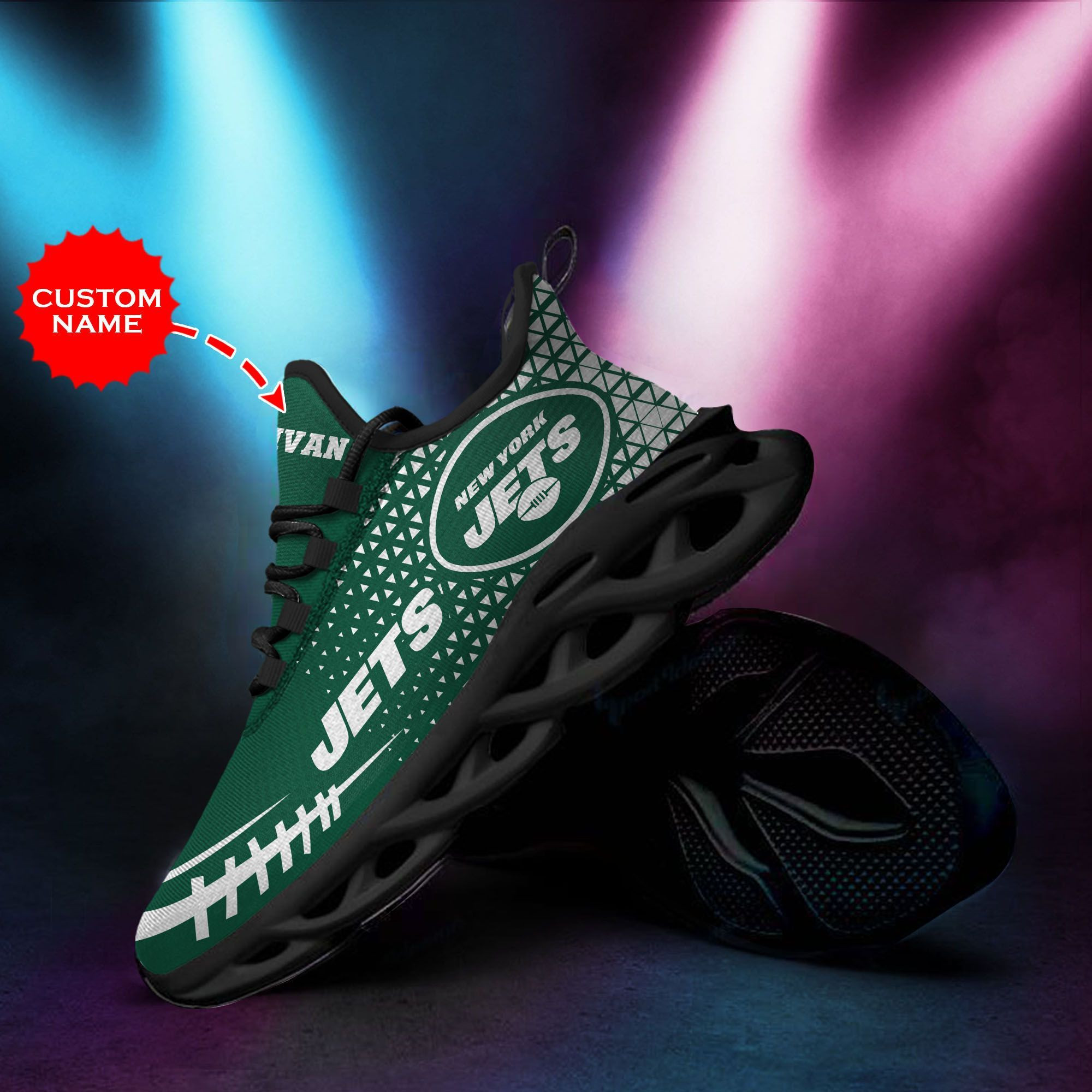 New York Jets Custom Personalized Max Soul Sneakers Shoes 