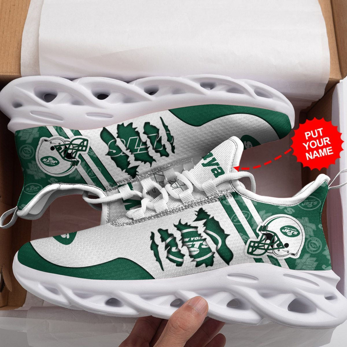 New York Jets Custom Personalized Max Soul Sneakers Shoes 