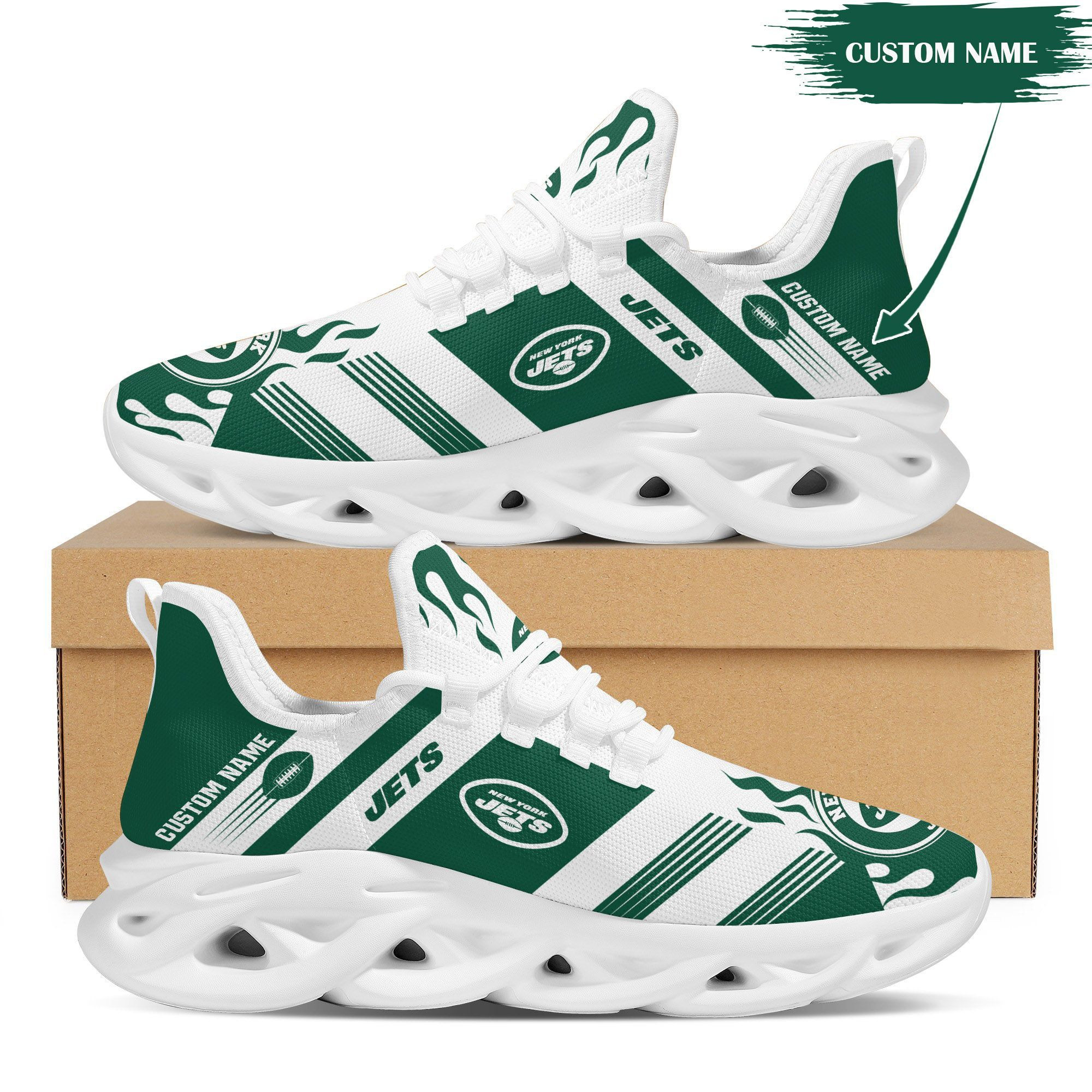 New York Jets Custom Personalized Max Soul Sneakers Shoes 