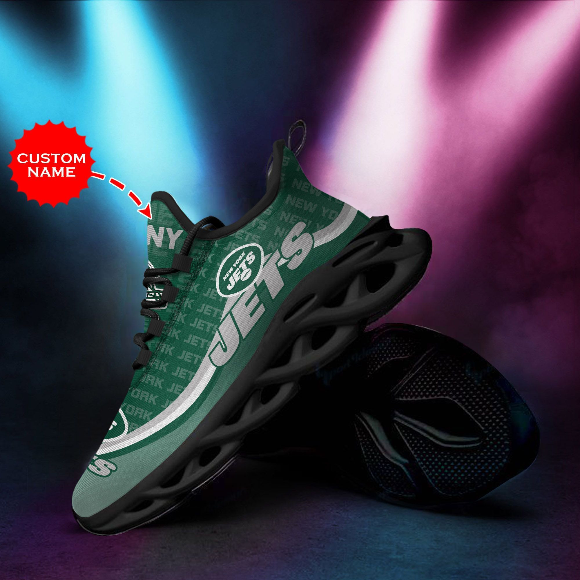 New York Jets Custom Personalized Max Soul Sneakers Shoes 