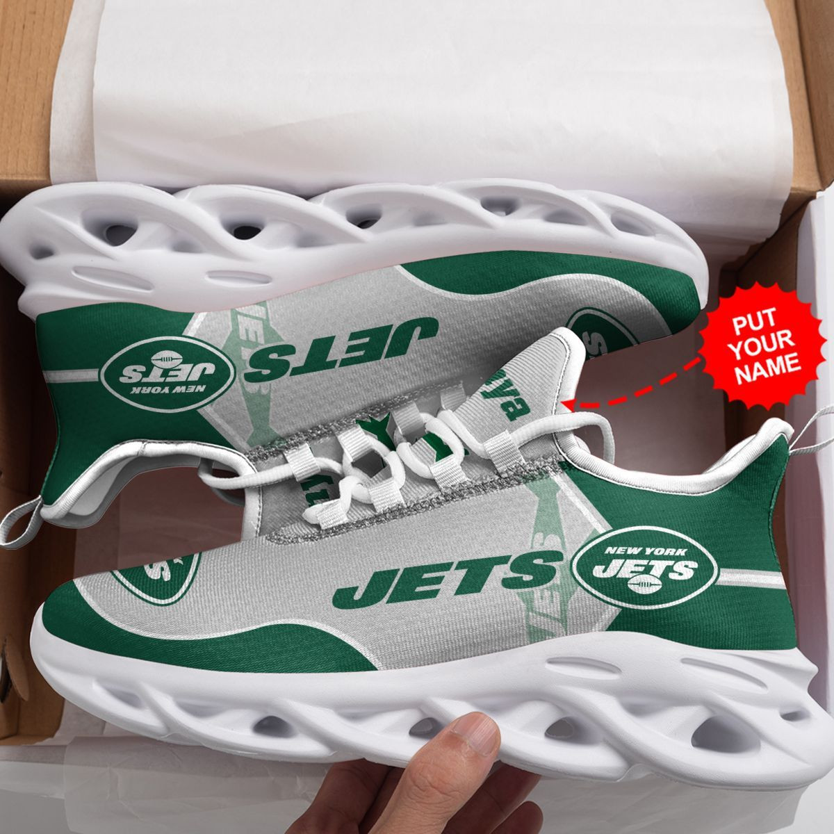 New York Jets Custom Personalized Max Soul Sneakers Shoes 