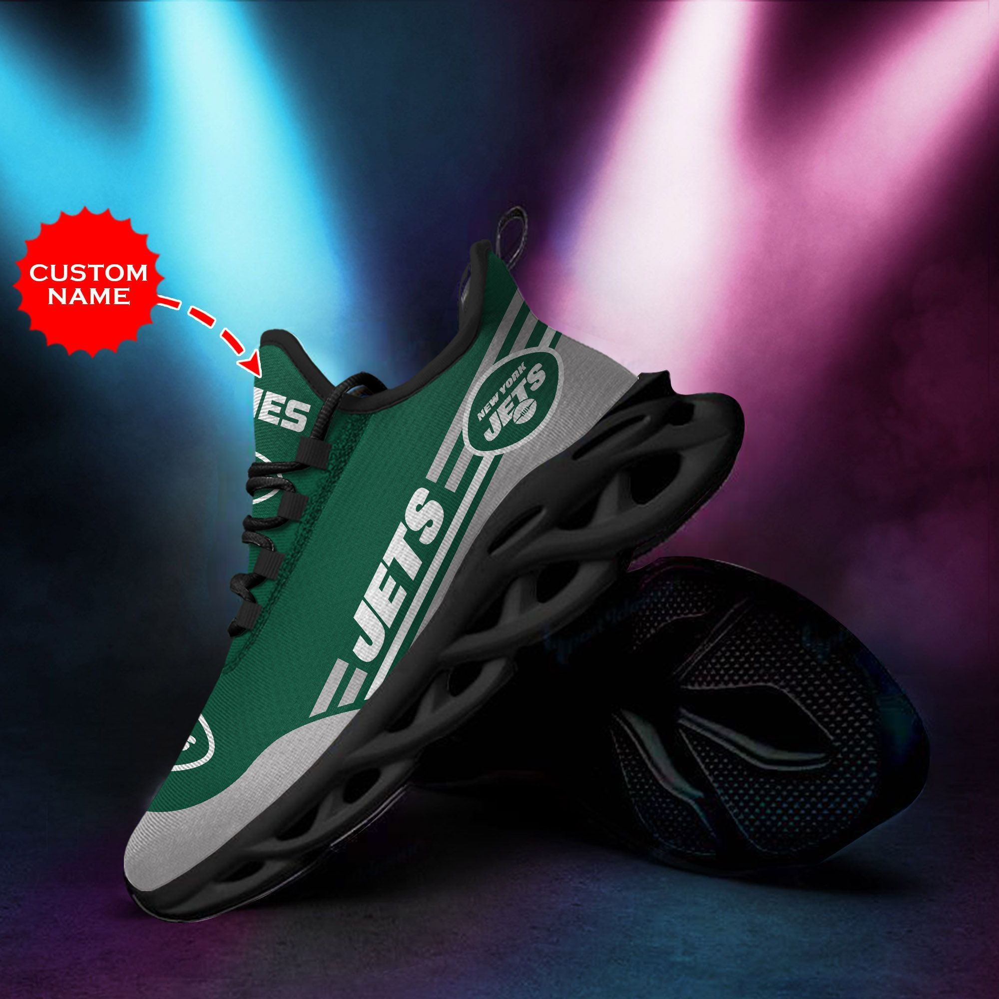 New York Jets Custom Personalized Max Soul Sneakers Shoes 