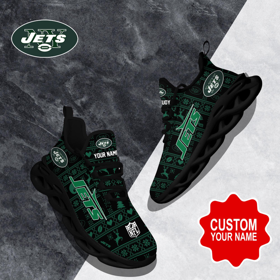 New York Jets Max Soul Shoes Custom 