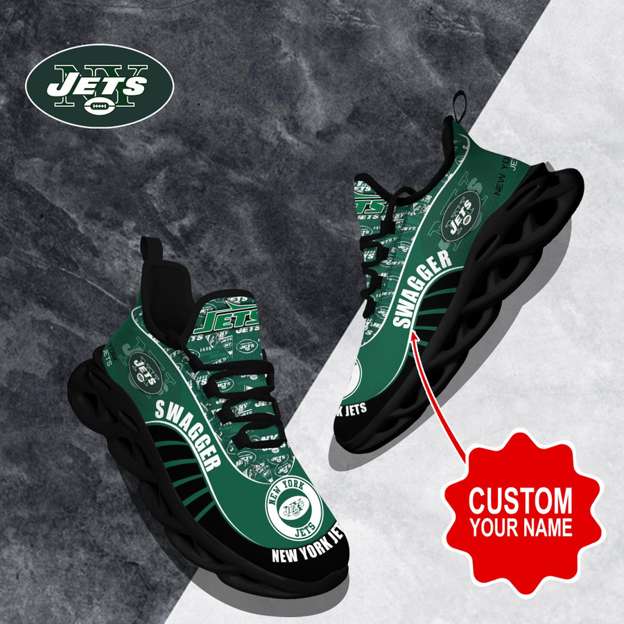 New York Jets Max Soul Shoes Custom 