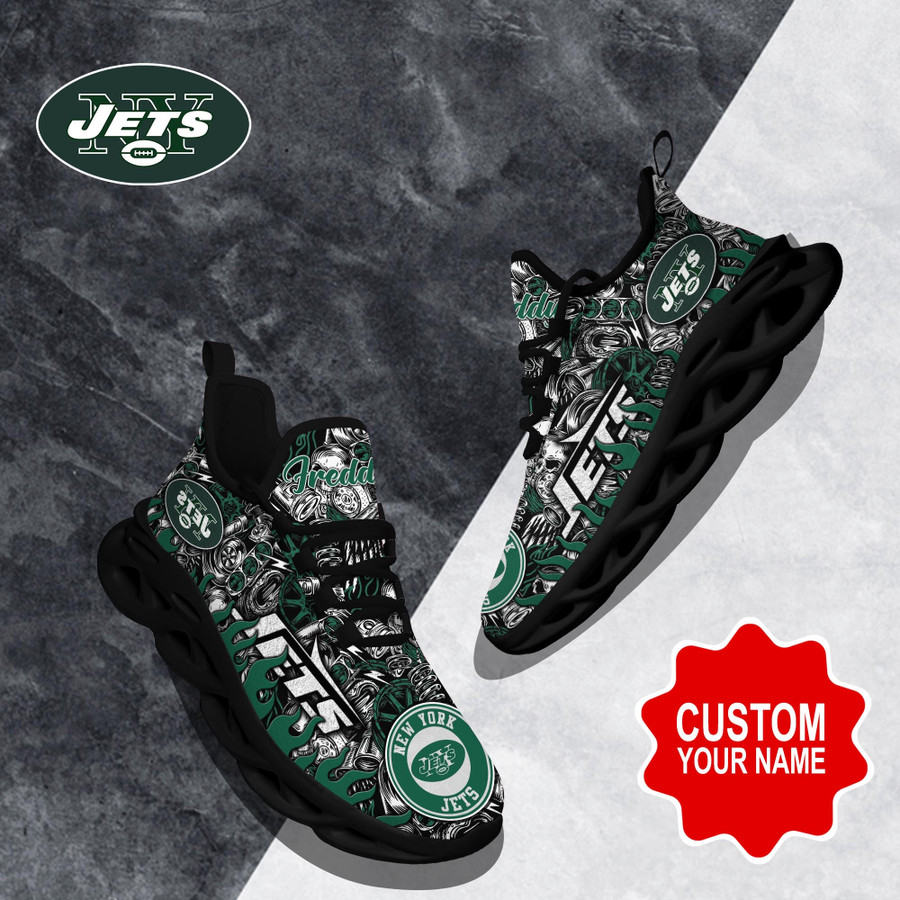 New York Jets Max Soul Shoes Custom 