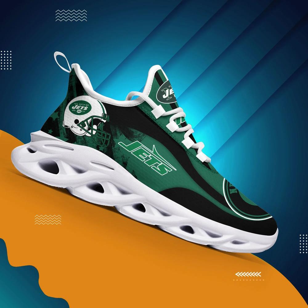 New York Jets Max Soul Shoes Custom Name Sneakers 