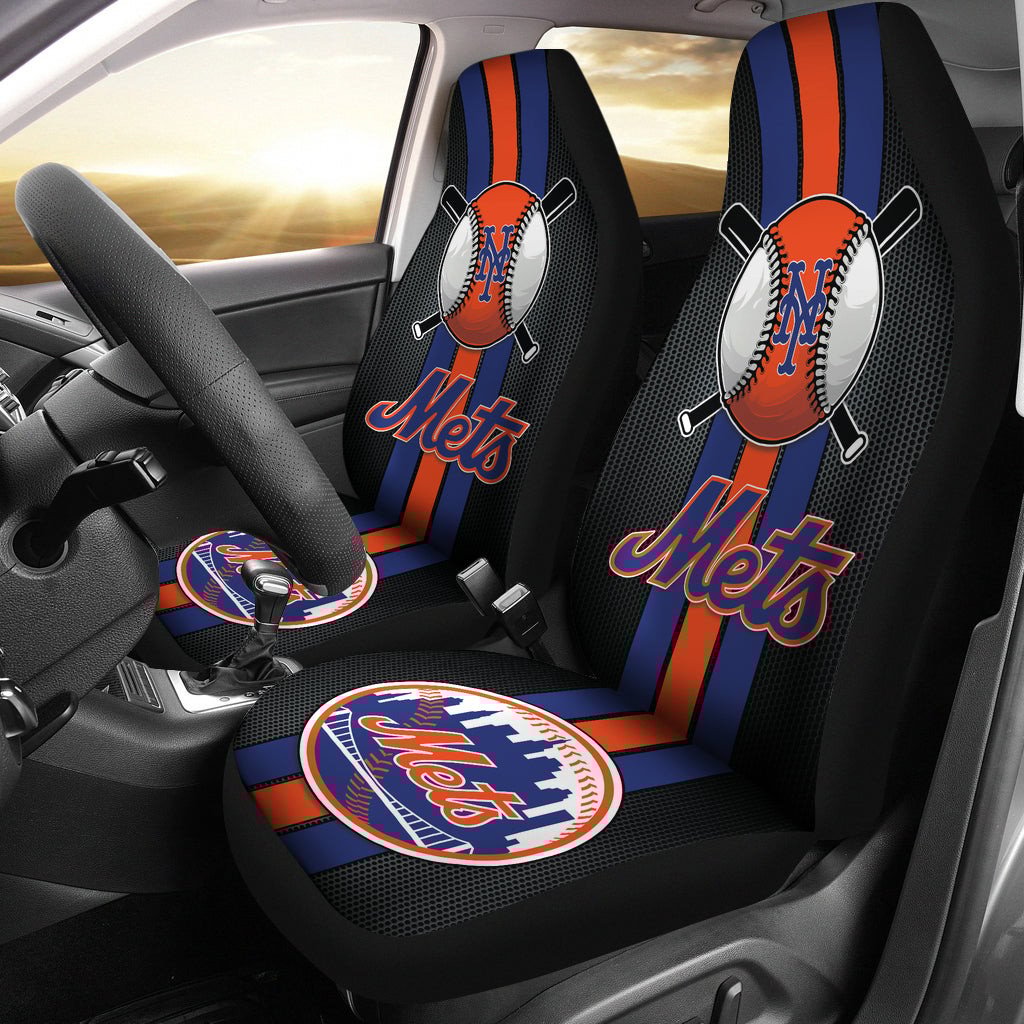 Tesla Red Logo Car Seat Covers Metal Abstract Ph220913-19