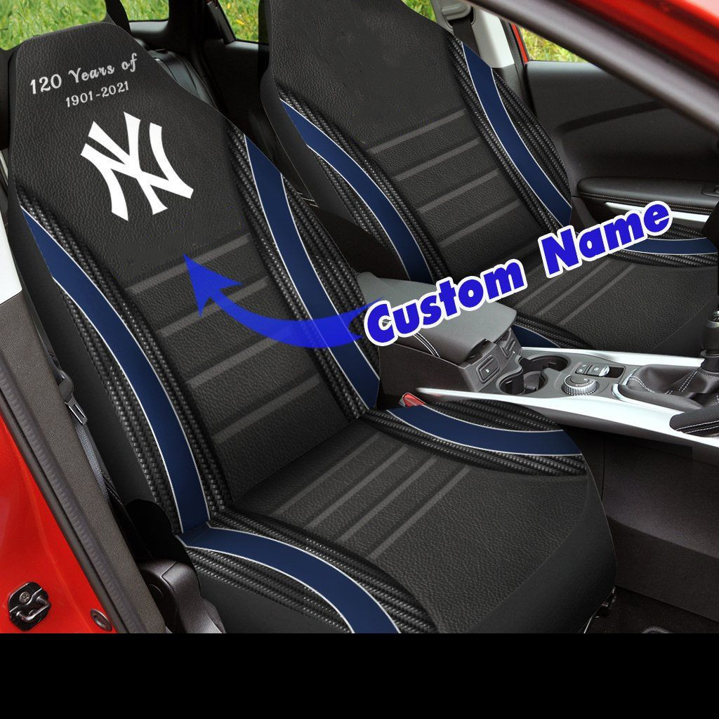 New York Yankees Custom Name Car Seat Covers (SET OF 2)