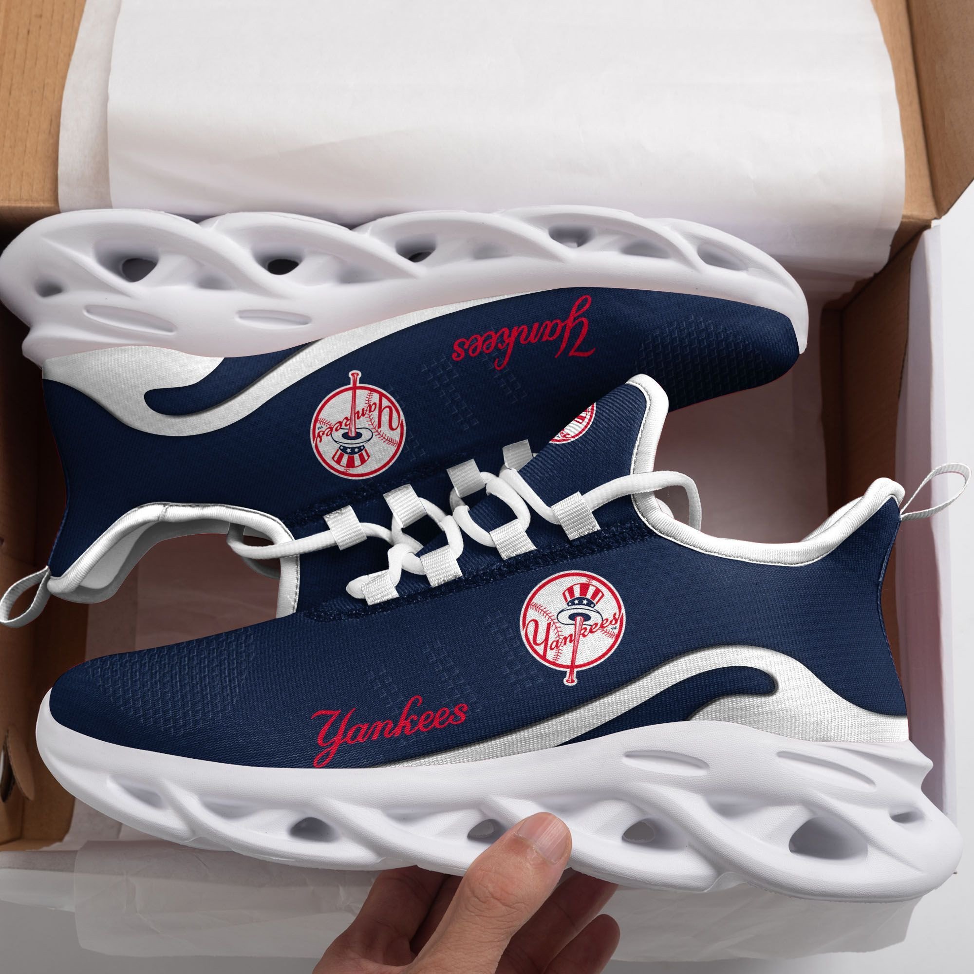 New York Yankees   D Printed  Max Soul Clunky Sneaker Shoes