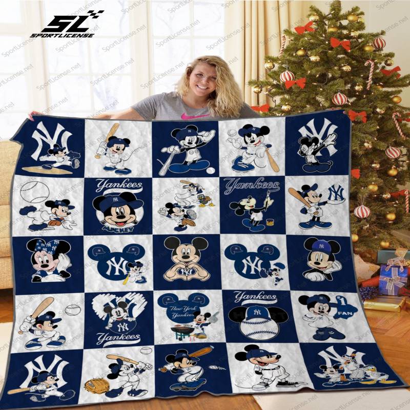New York Yankees 17 Quilt Blanket For Fan