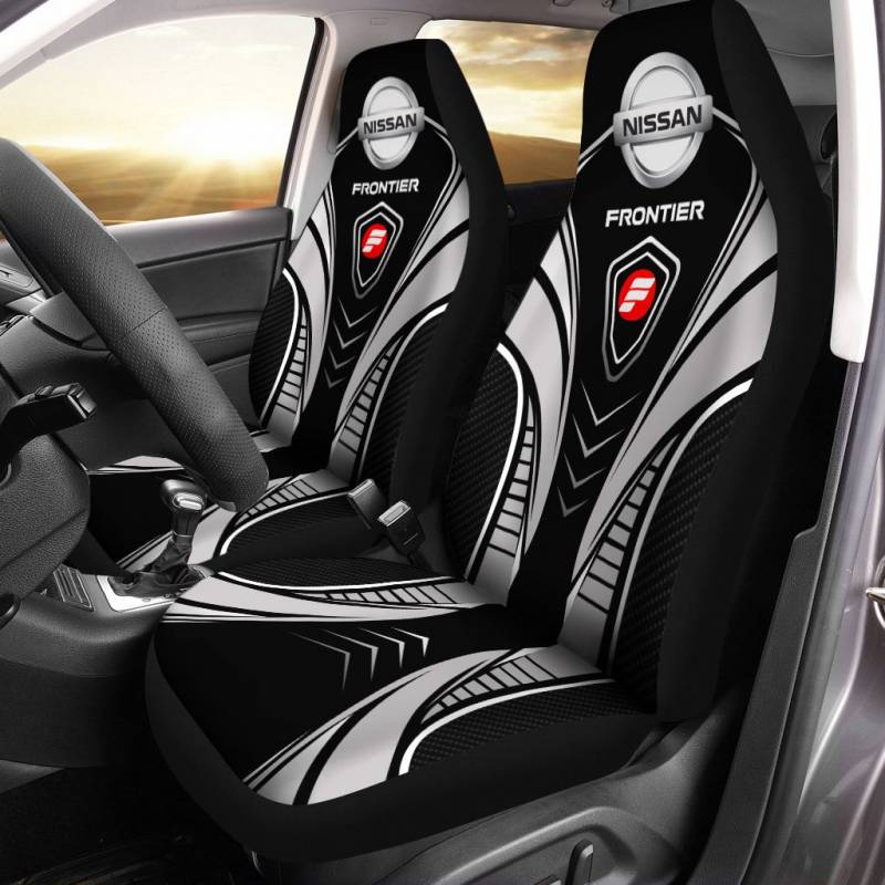 NISSAN FRONTIER TDV Car Seat Cover (Set of 2) Ver 1 (Black)