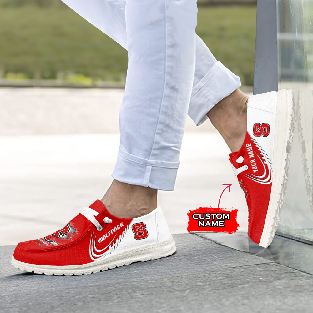 Ole Miss Rebels Personalized Hey Dude Sports Shoes - Custom Name Design