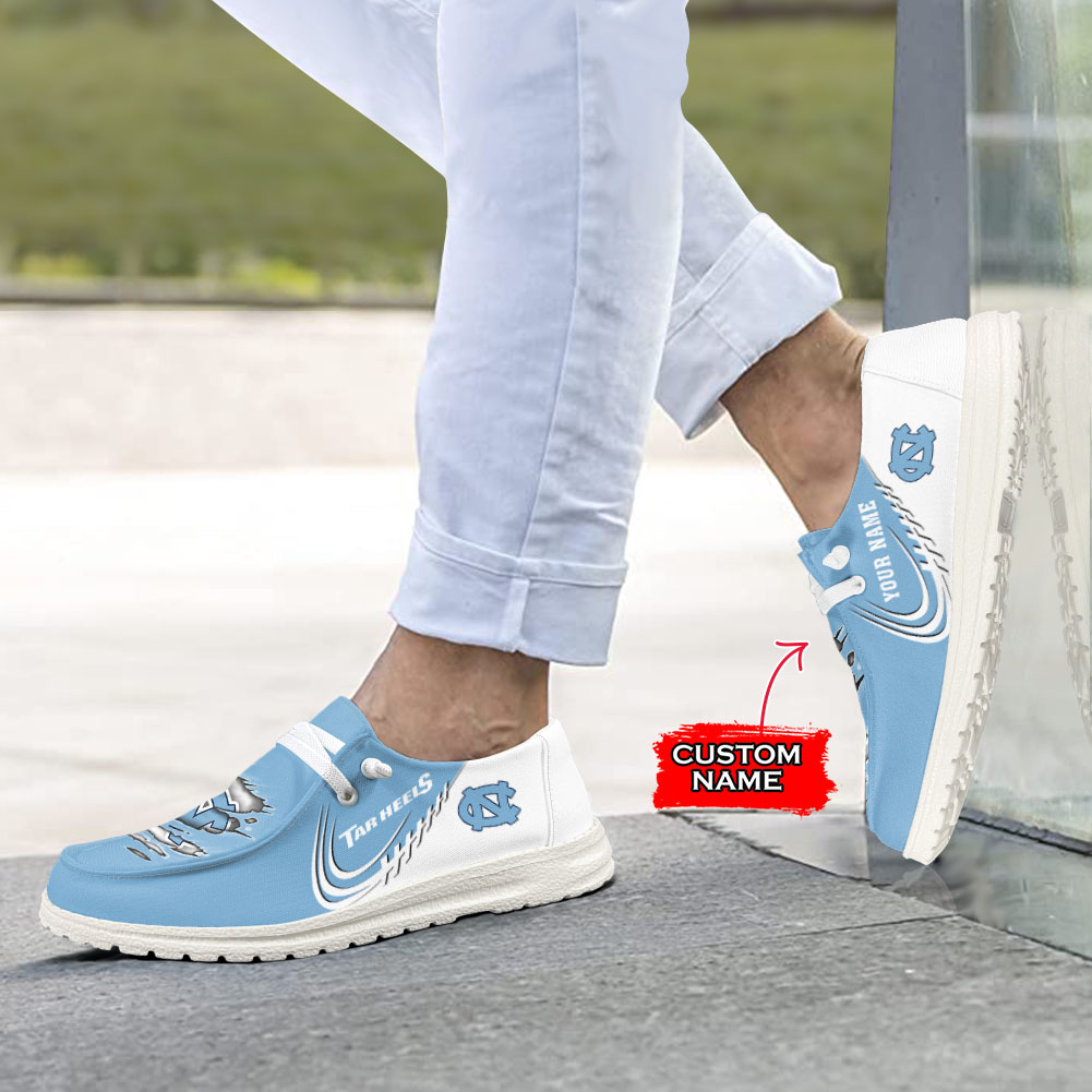 Detroit Lions Personalized Hey Dude Sports Shoes - Custom Name Design