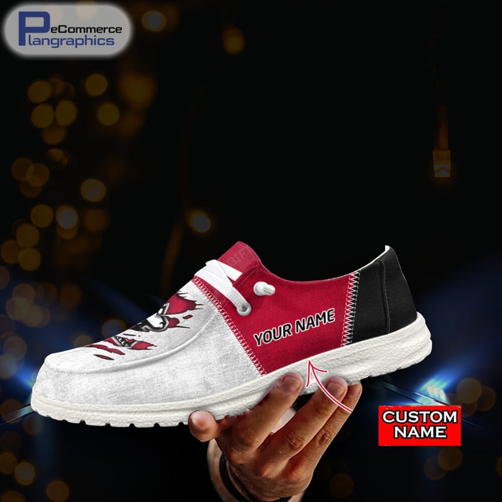 Ole Miss Rebels Custom Name Hey Dude Shoes 