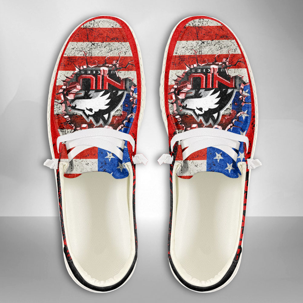 Ole Miss Rebels Personalized Hey Dude Sports Shoes - Custom Name Design