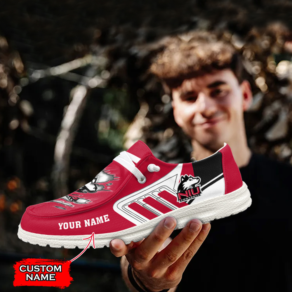 Ole Miss Rebels Personalized Hey Dude Sports Shoes - Custom Name Design