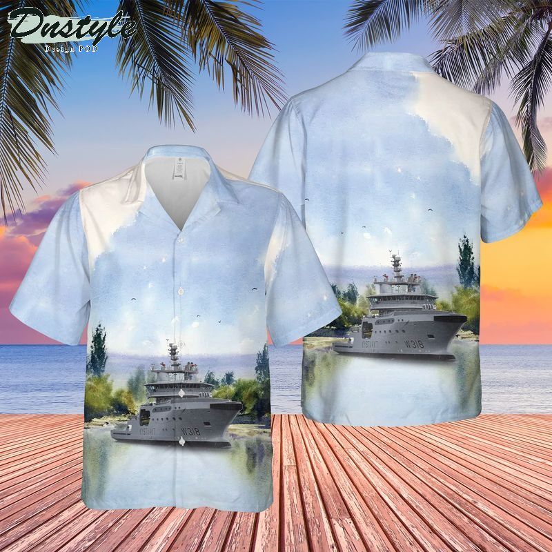 Norwegian Coast Guard Nocgv Nordkapp (w320) Hawaiian Shirt