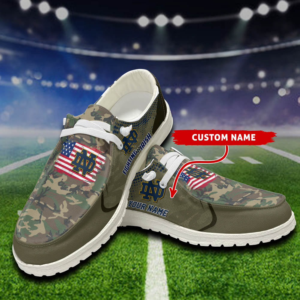 Dallas Cowboys Personalized Hey Dude Sports Shoes - Custom Name Design
