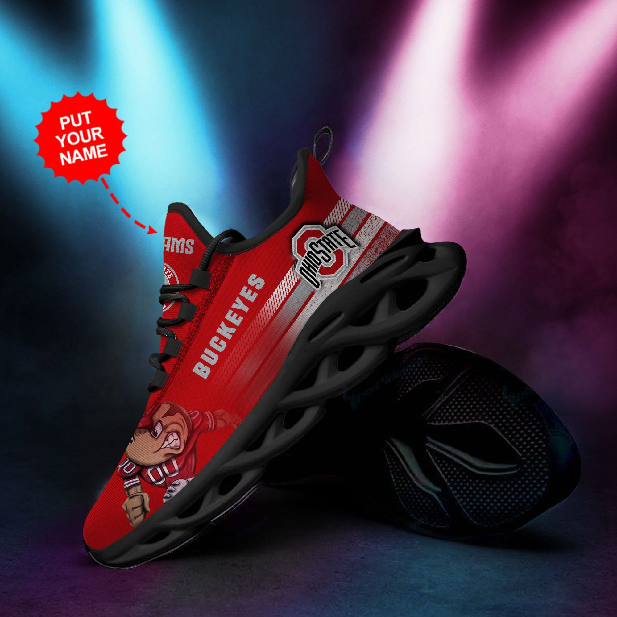 Arsenal Custom Personalized Max Soul Sneakers Shoes