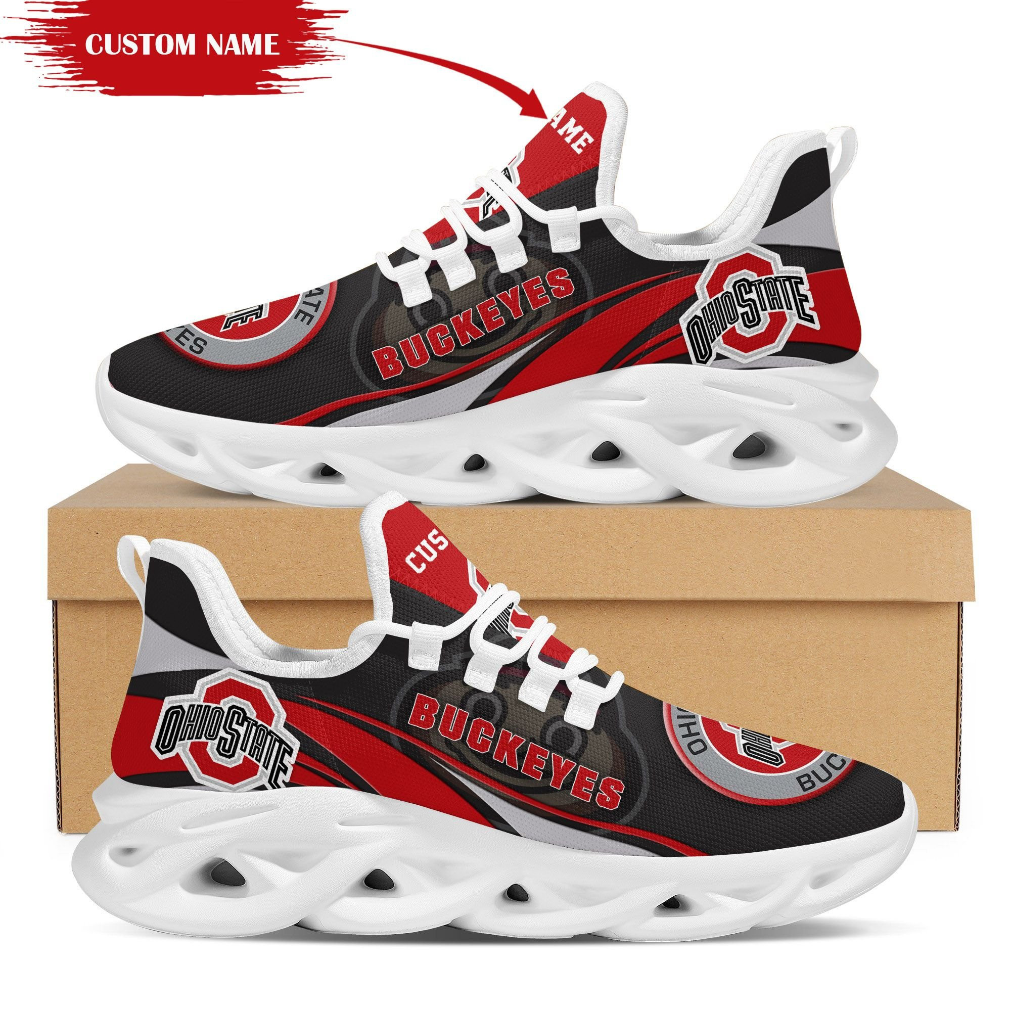 New Orleans Saints Team Custom Personalized With Name Max Soul Sneakers Shoes