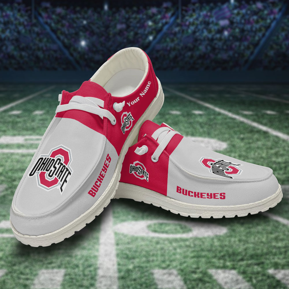 Alabama Crimson Tide Personalized Hey Dude Sports Shoes - Custom Name Design