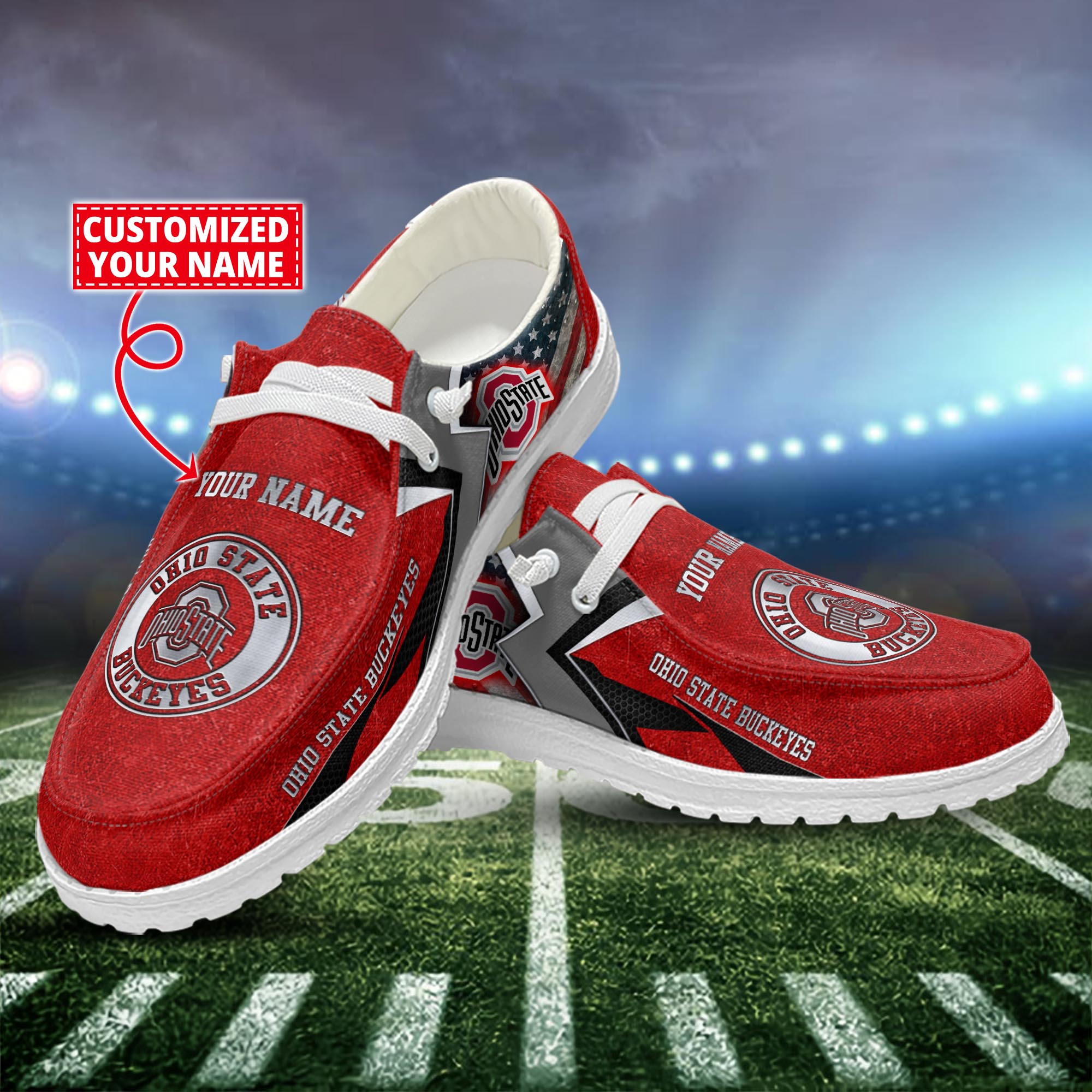California Golden Bears Personalized Hey Dude Sports Shoes - Custom Name Design