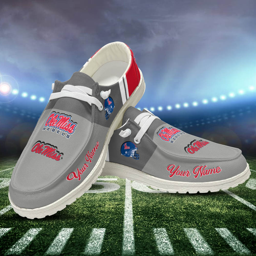 Denver Broncos Personalized Hey Dude Sports Shoes - Custom Name Design