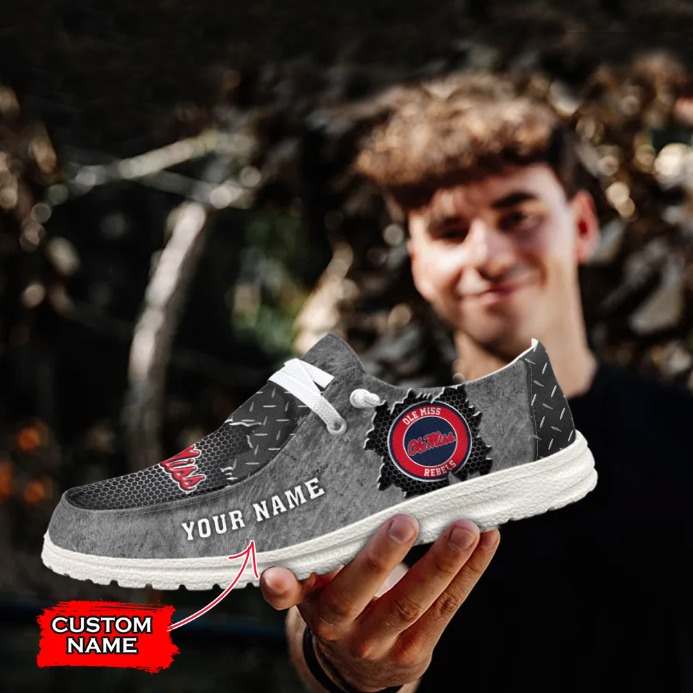 New York Giants Personalized Hey Dude Sports Shoes - Custom Name Design