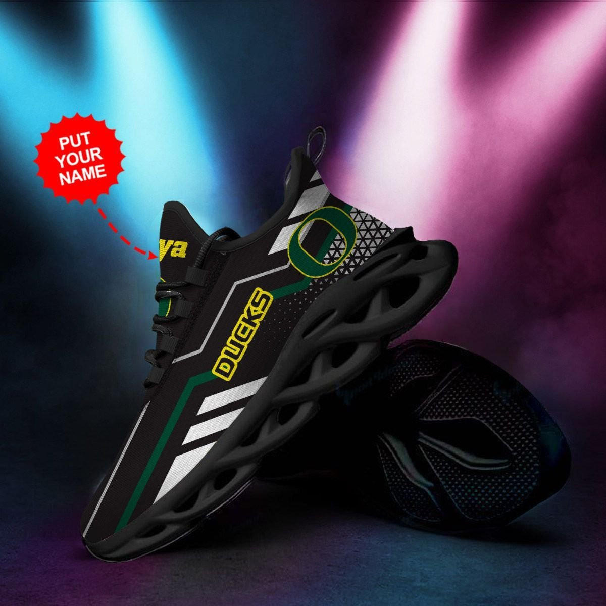 Green Bay Packers Mascot Custom Name Personalized Max Soul Sneakers